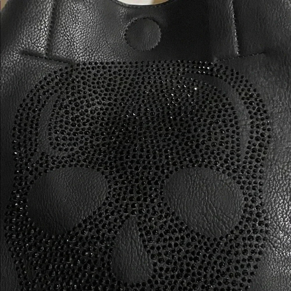 Handmade black PVC leather satchel handbag - Picture 14 of 14